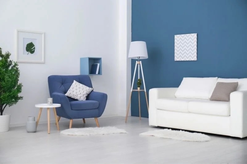 Bağarası salon iç cephe boyama örneği